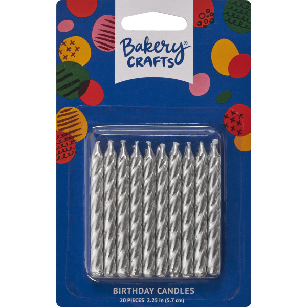 Silver Spiral Smooth & Spiral Candles