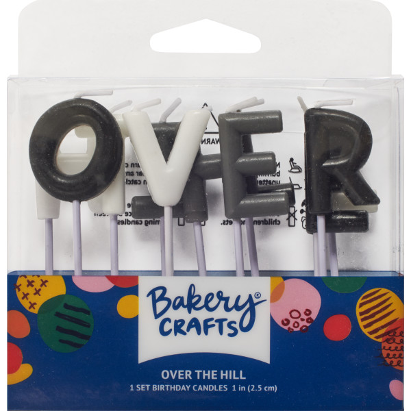Over the Hill Letters Specialty Candles