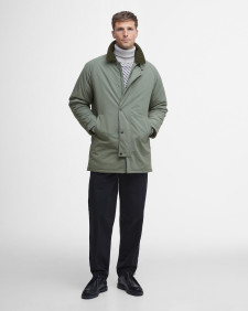 Winter Wadded Showerproof Mac Green Slate