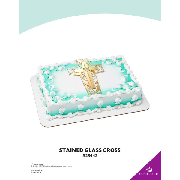 Stained Glass Cross Layon The Magic of Cakes® Icing Only Page