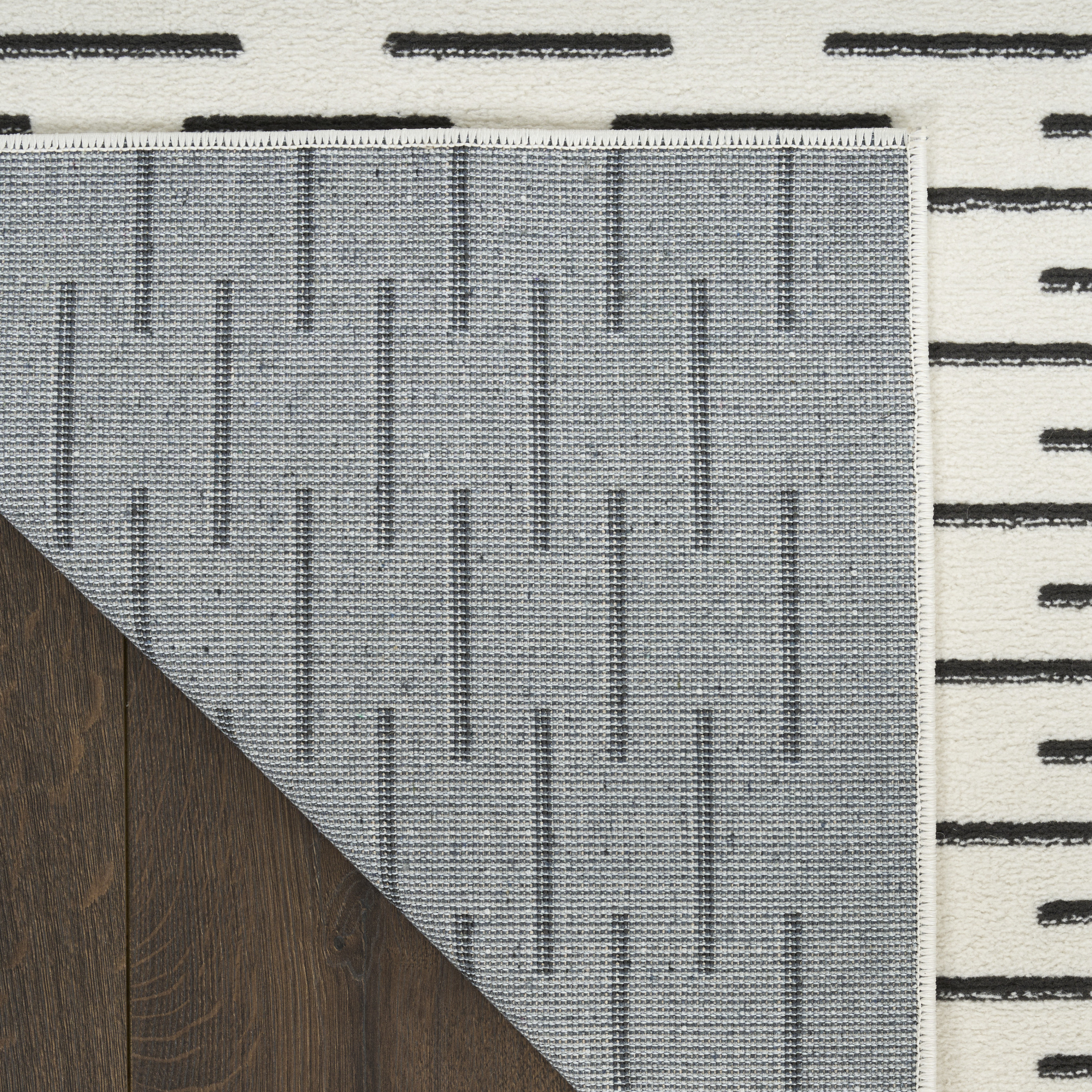Nourison Nordic 8' x 10' Ivory Black Scandinavian Indoor Rug