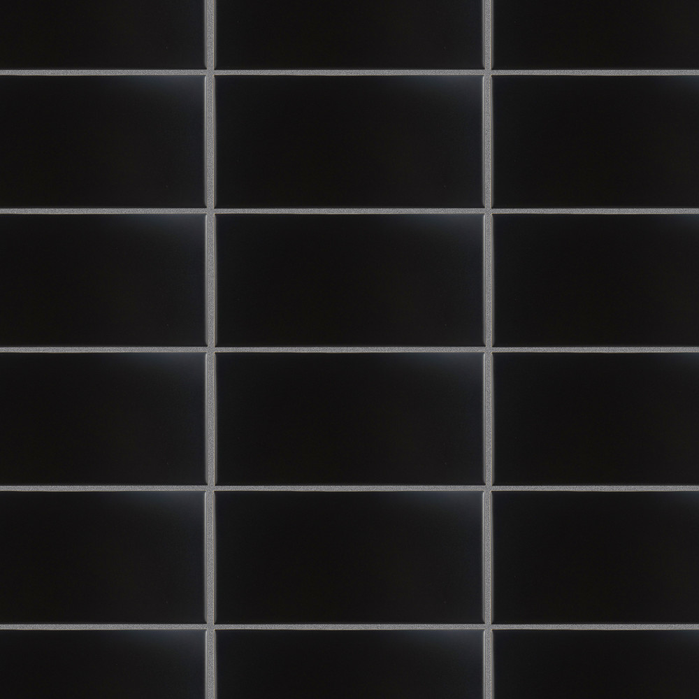 Projectos Black 3-7/8 in. x 7-3/4 in. Ceramic Floor and Wall Tile