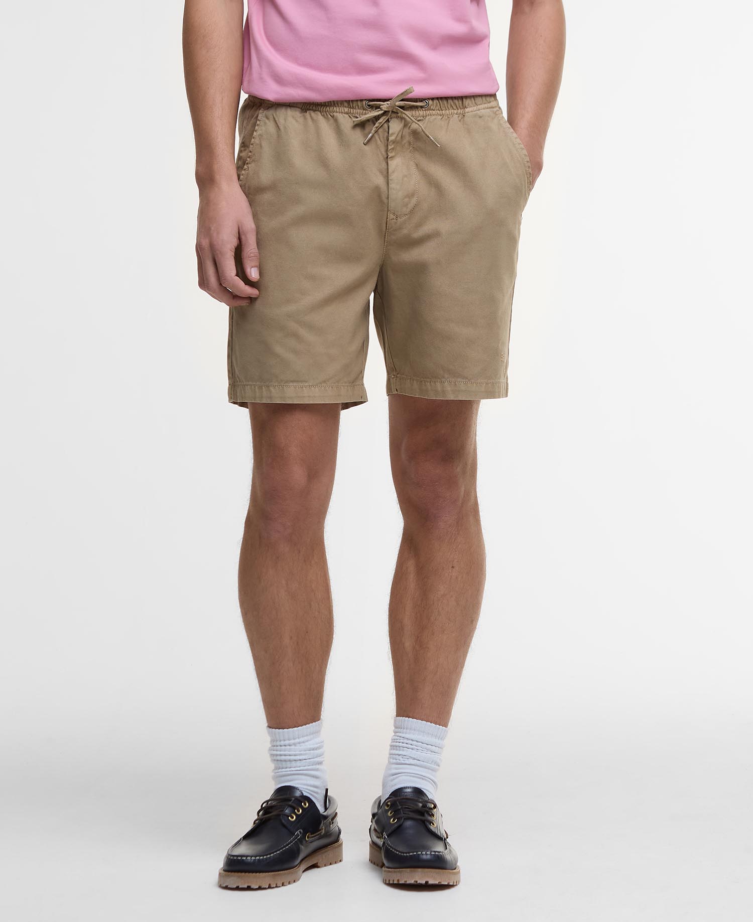 Washed Oxford Relaxed Shorts image number 1