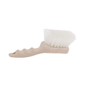 Boardwalk, 5.5in, Utility Brush w/ 3.5in Handle, Nylon Bristles, Cream