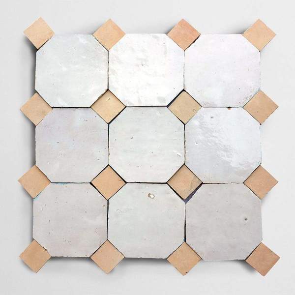 zio & sons + clé | weathered white octagon + natural bouchon (unmounted bundle)