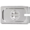 Ninth-size Super Pan V® slotted stainless steel cover