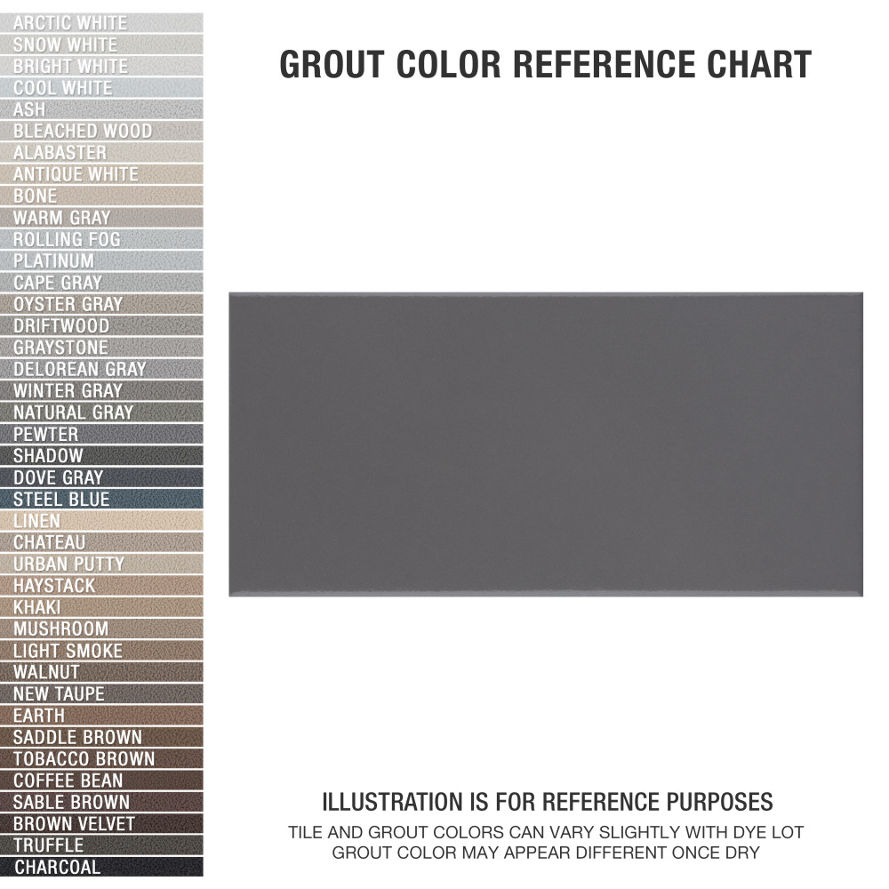Piscina Glossy Dark Grey with BioTech 4-3/4 in. x 9-5/8 in. Porcelain Floor and Wall Tile