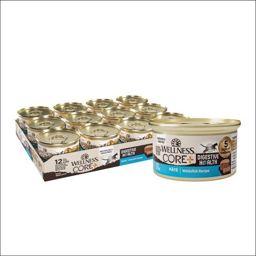 Wellness CORE+ Digestive Health Whitefish Front packaging