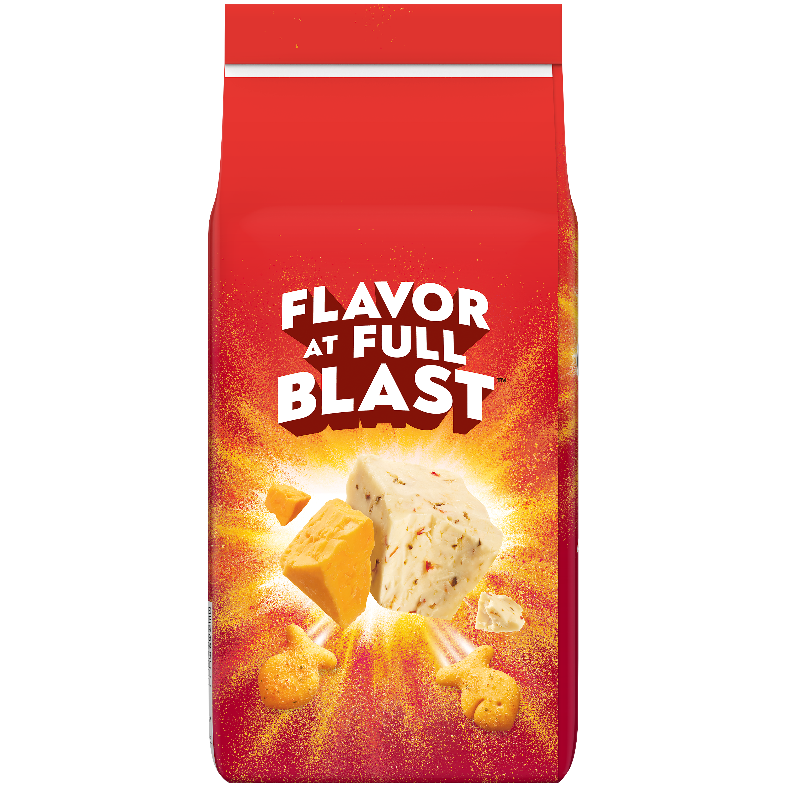 Goldfish® Flavor Blasted® Cheddar Jack’d Crackers, 6.6 oz, bag - Back Image