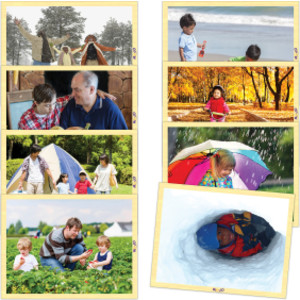 Change of Seasons Wooden 8-Puzzle Set