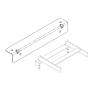 Wall Angle Support Kit 3/16 in. 14 in.W x 2 in.H x 2 in.D Glacier White