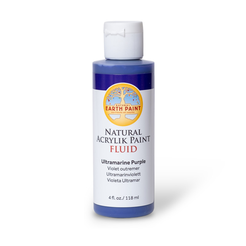 Natural Fluid Acrylik Paint, 4 oz, Ultramarine Purple