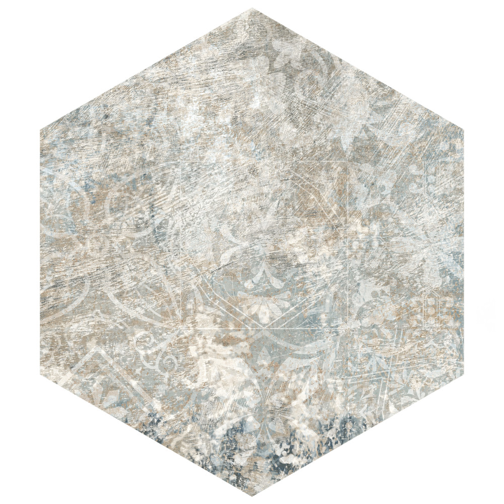 Tivoli Hex Tapestry 5-1/2 in. x 6-1/4 in. Porcelain Floor and Wall Tile
