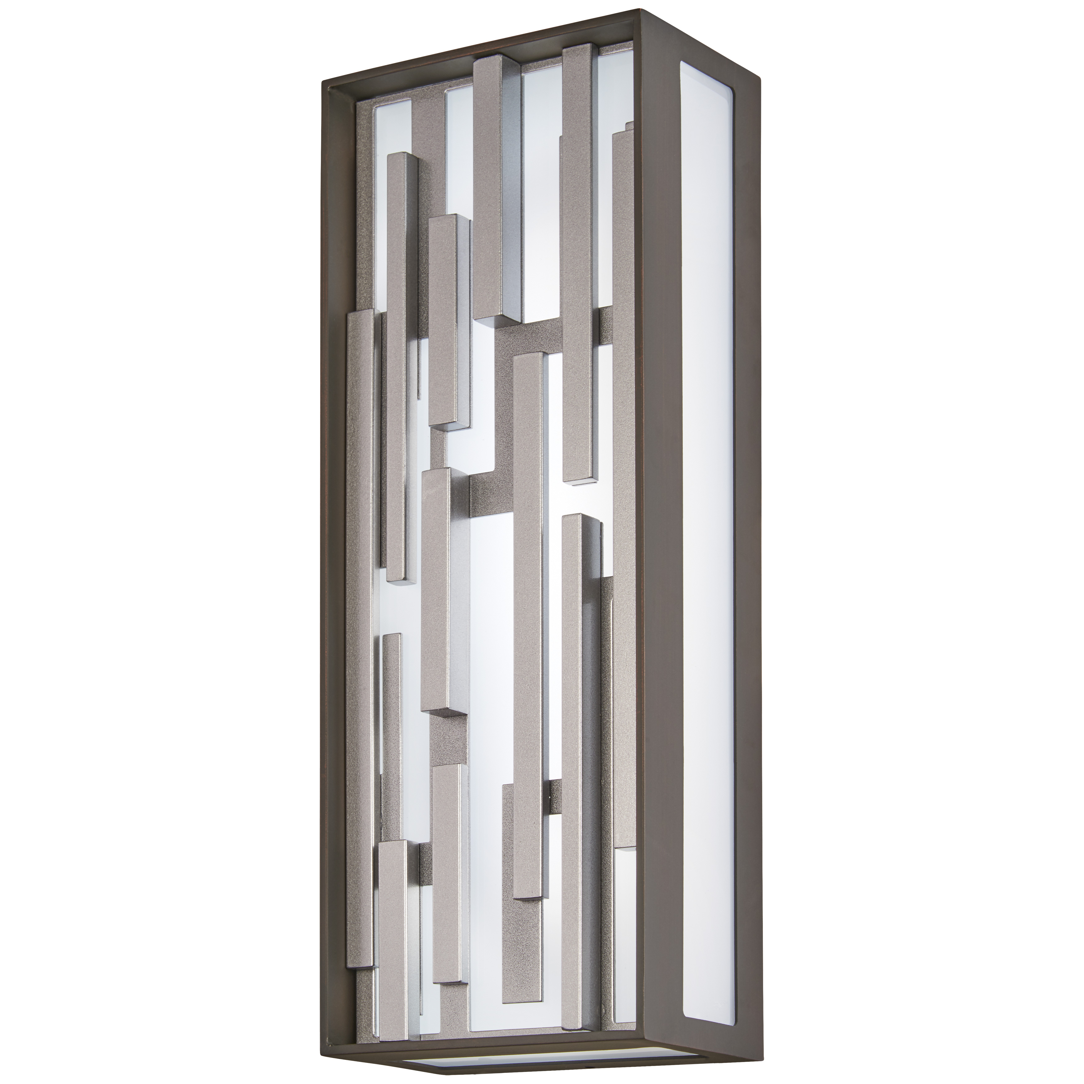 The Bars LED Pocket Lantern combines transitional styling with modern LED efficiency. Its compact 6.5" width and ADA-compliant design make it ideal for hallways and entryways, while its indoor-outdoor rating offers installation flexibility. - alternate view
