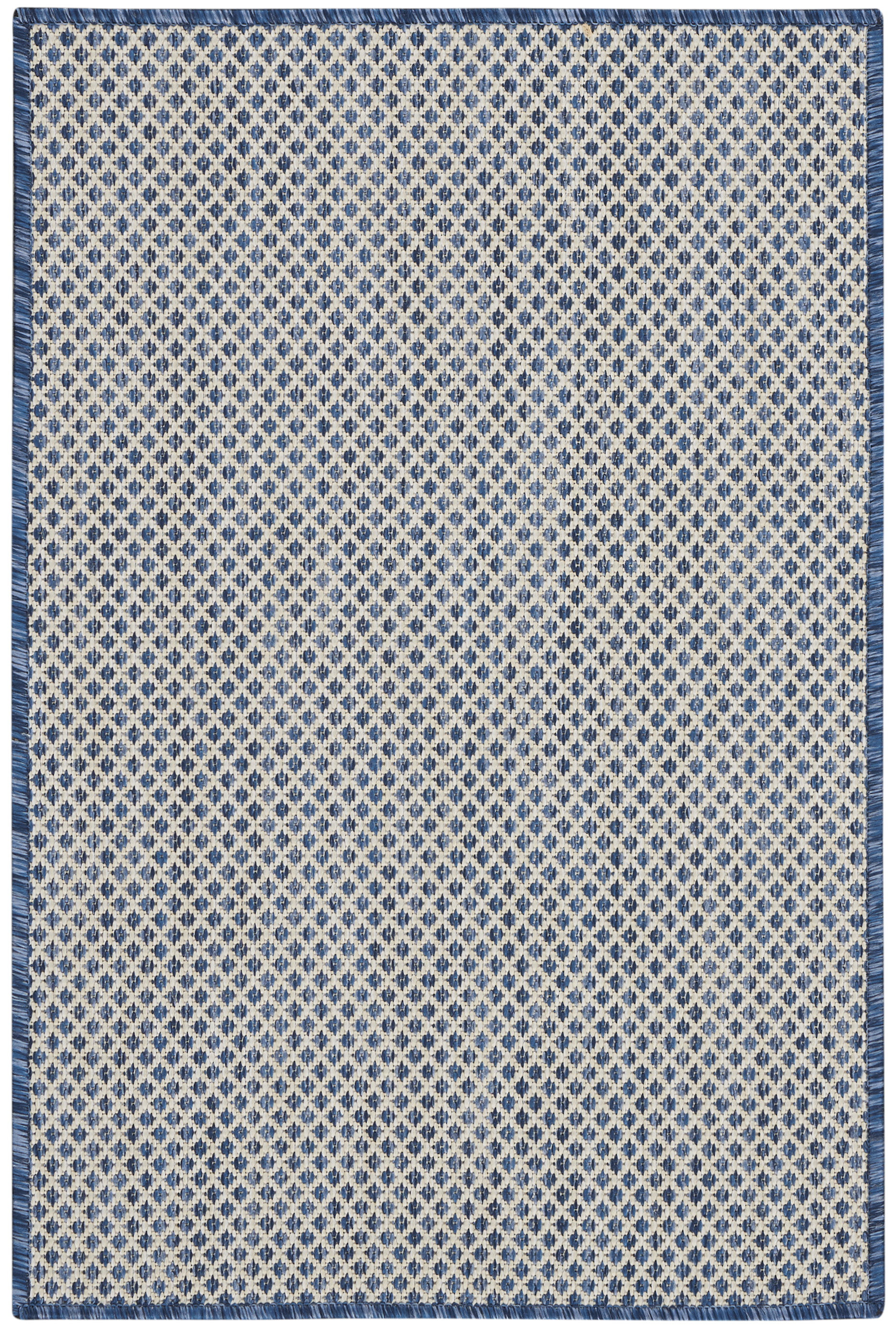 Nourison Courtyard 2' x 3' Ivory Blue Modern Rug