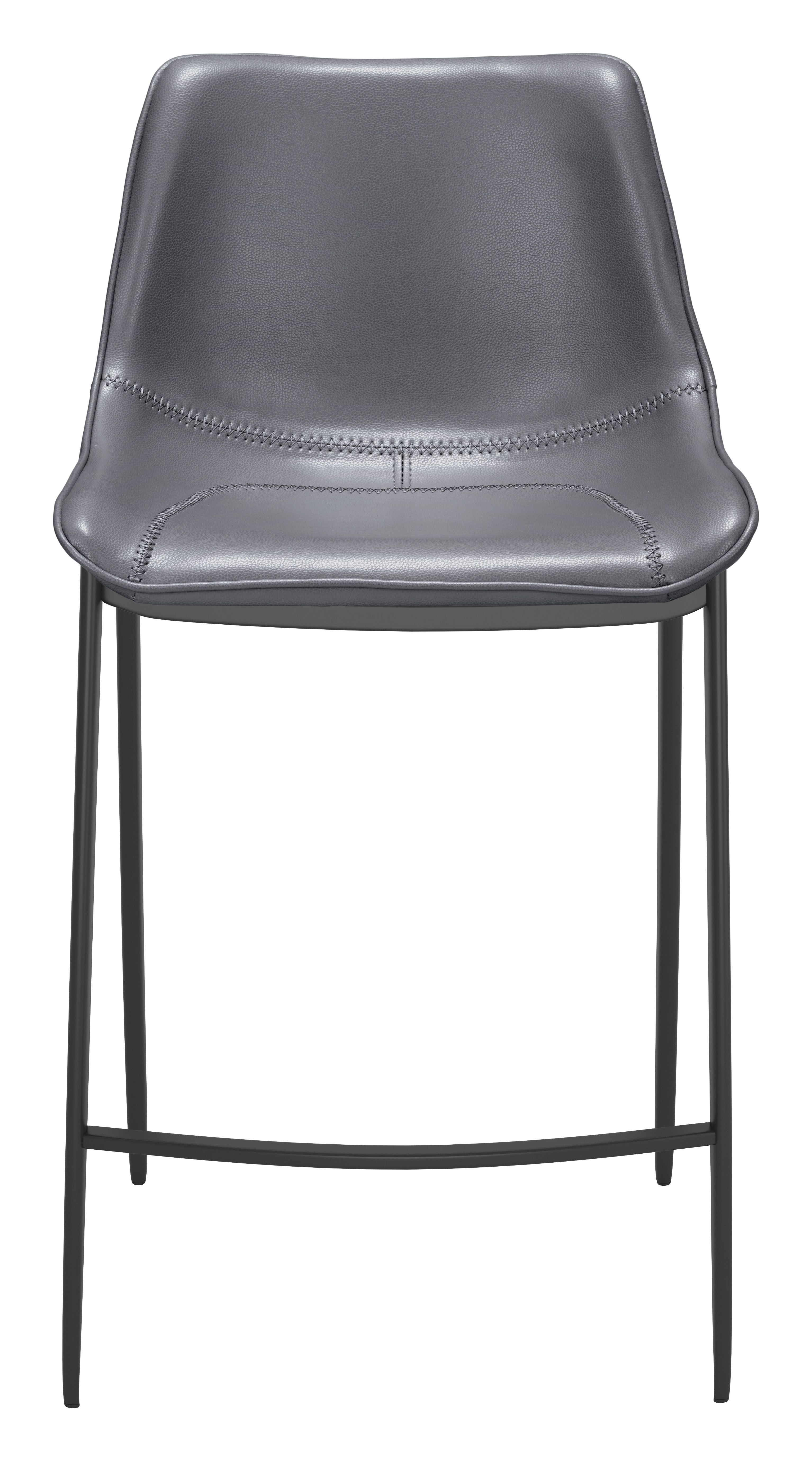 Magnus Counter Stool (Set of 2) Dark Gray & Black product image