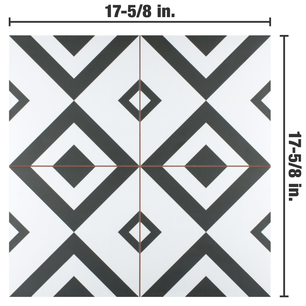 Brixton II 17-5/8 in. x 17-5/8 in. Ceramic Floor and Wall Tile