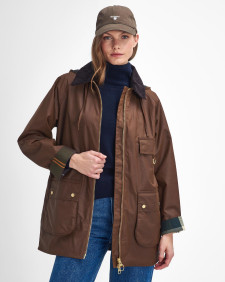 Highclere Waxed Jacket Bark-Muted