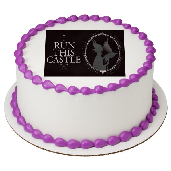 Disney Villains Maleficent I Run This Castle PhotoCake® Edible Image®