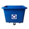 Rubbermaid Commercial, Recycling, Cube Truck, 16 cu ft, Blue
