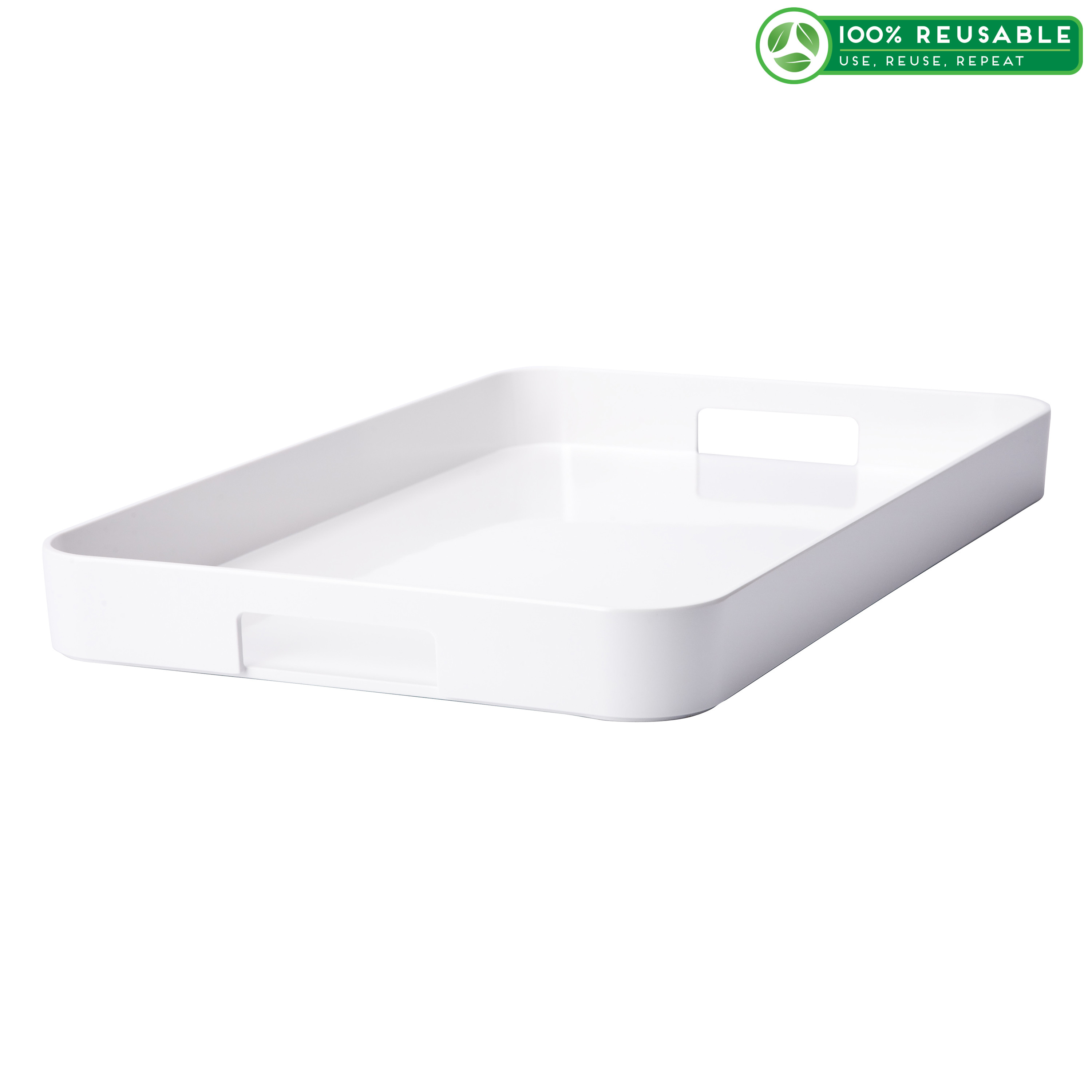 Gallery Serving Tray, Eggshell White slideshow image 1 Gallery Serving Tray, Eggshell White slideshow image 1