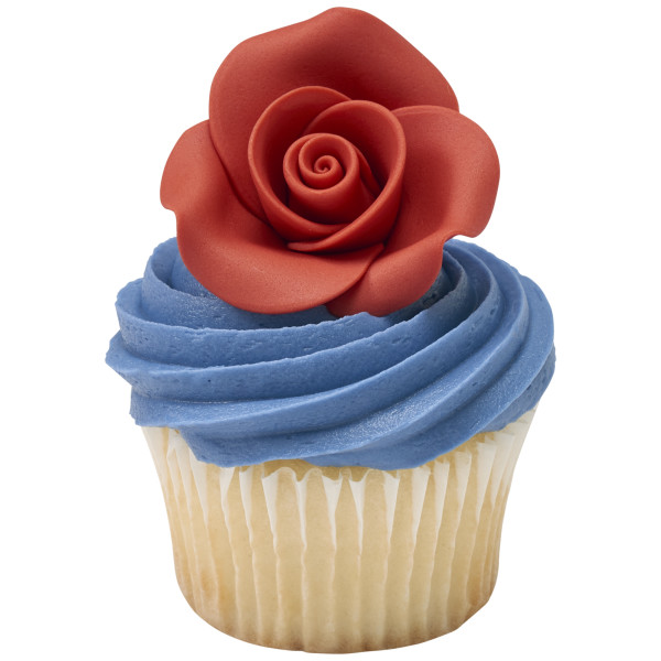Red 2" Rose Made Simply™ SugarSoft® Premium Edible Decorations
