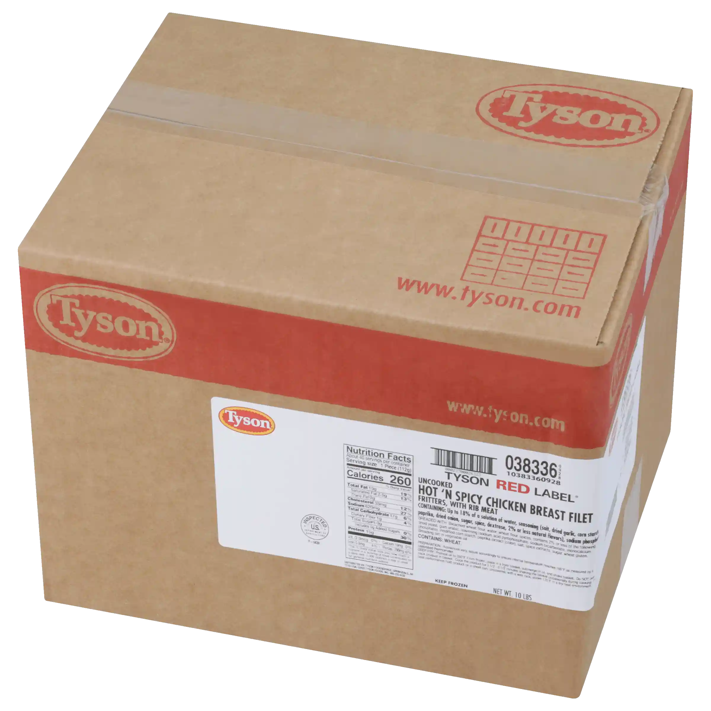 Tyson Red Label® Uncooked Hot & Spicy Chicken Breast Filet Fritters, 4 oz. _image_5