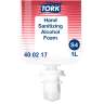 Tork,  Premium Alcohol Hand Sanitizer Foam, Tork Foam Skincare S4 Dispenser 1000 mL Cartridge