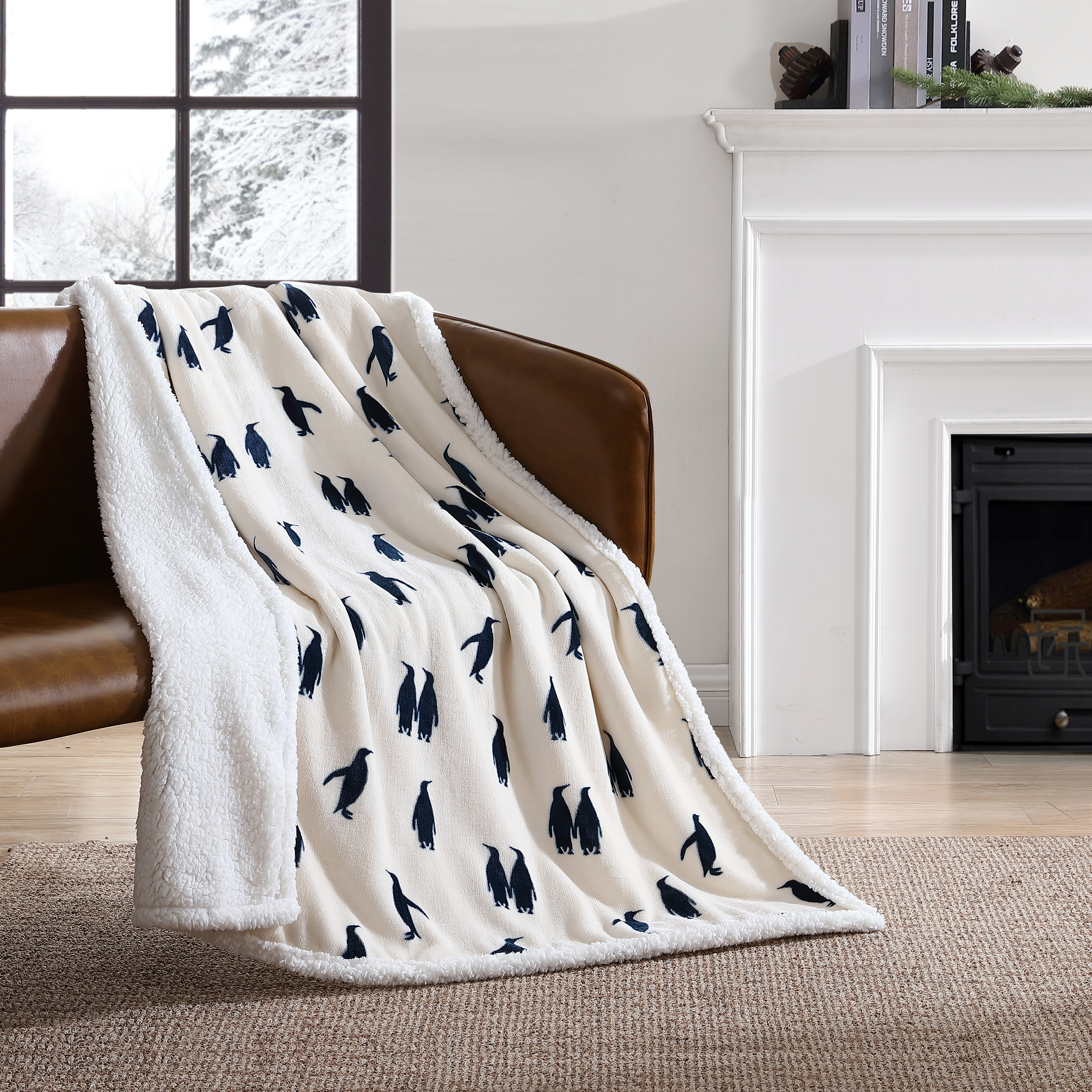 Eddie Bauer Plush-Fleece Throw Blanket