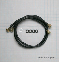 Washing Machine 2 Pack Rubber Inlet Hose 4' — Model #: WH41X10207 Washing Machine 2 Pack Rubber Inlet Hose 4' — Model #: WH41X10207