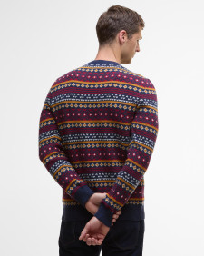 Pullover Easdale Fair Isle Rundhalsausschnitt Navy