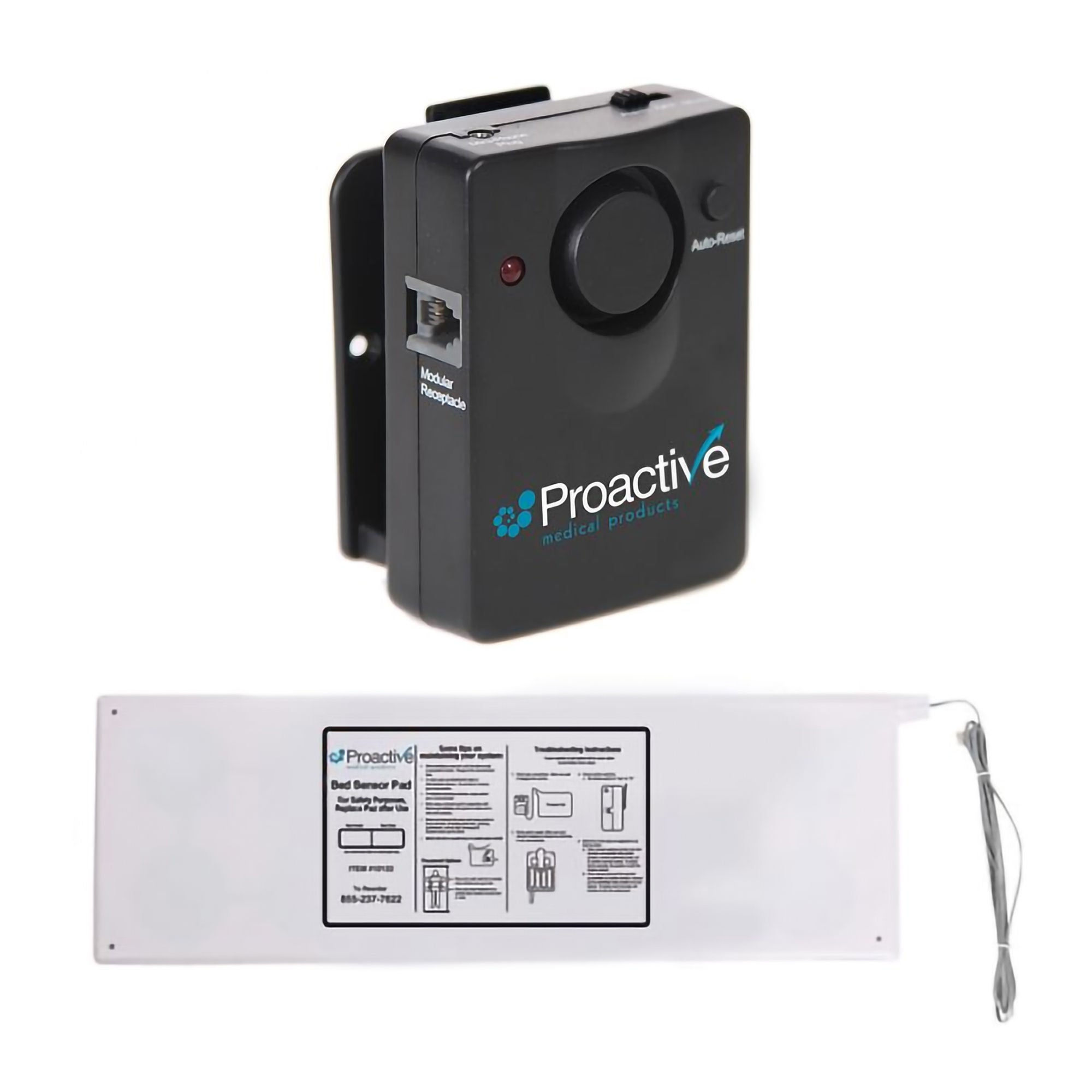 Proactive Medical Products LLC ALARM, PT W/AUTO RESET/VOLUME CNTRL & SENSOR PAD 10"X30" D/S