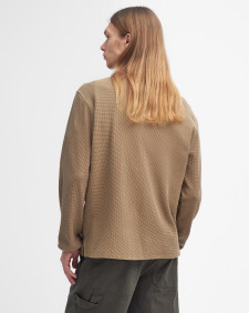 Barbour x Baracuta Henley Relaxed T-Shirt Tan