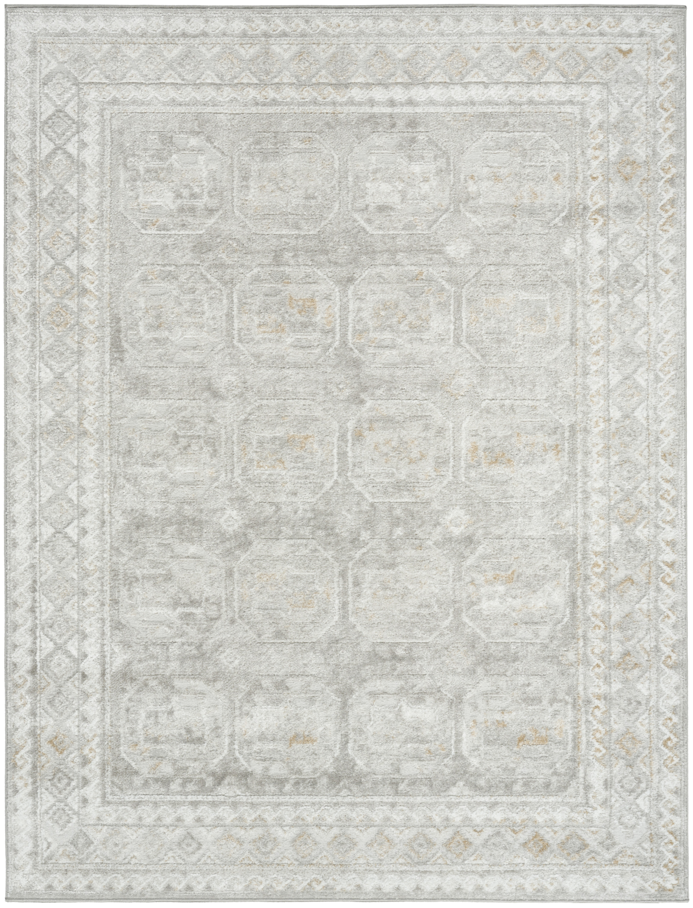 Nourison Dekor 5'3" x 7' Grey Vintage Indoor Rug