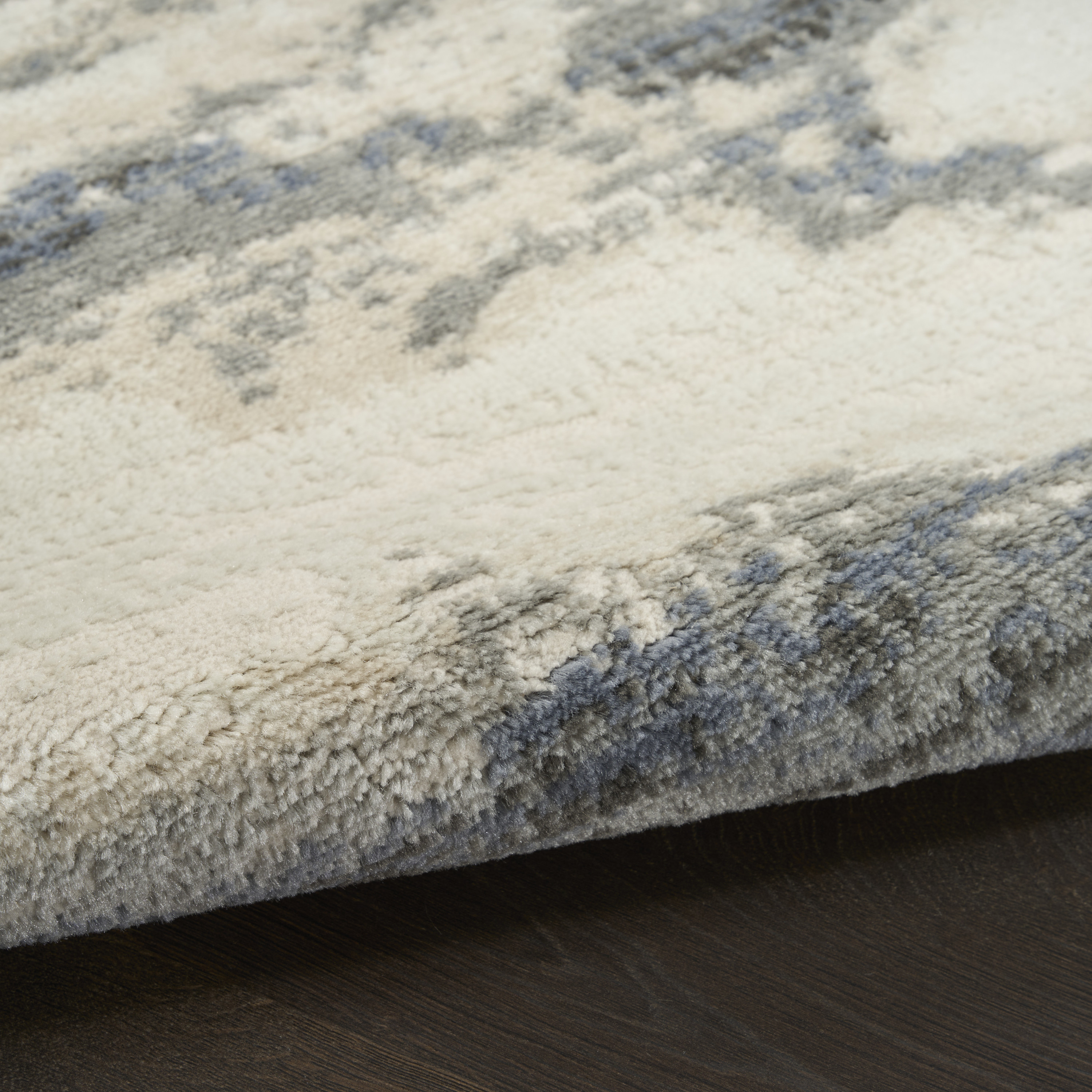 Nourison Serenity Home 9' x 12' Blue Multicolor Modern Indoor Rug