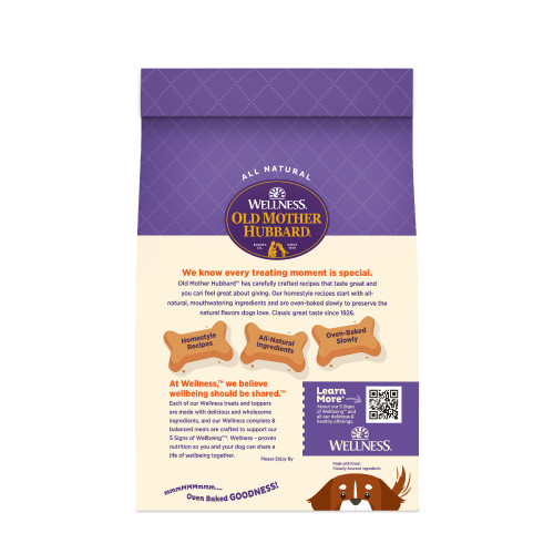 Old Mother Hubbard Classic Bac’N’Cheez back packaging