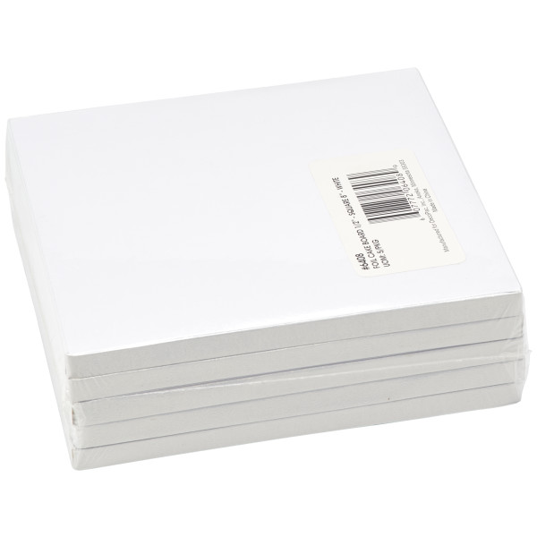 8" Square White Foil Cake Board