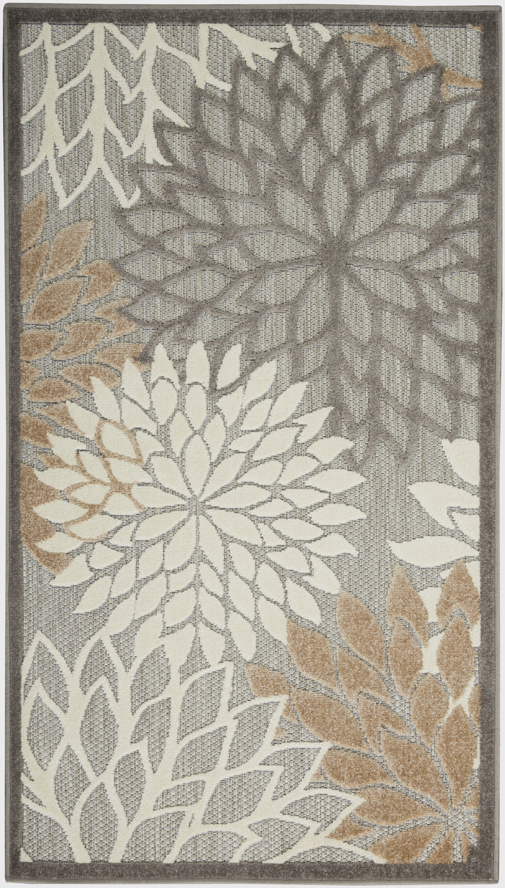 Nourison Aloha 3' x 5' Natural Tropical Rug