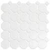 Skyline Pure & Black 12×12 Octagon Mosaic Matte *New Pkg