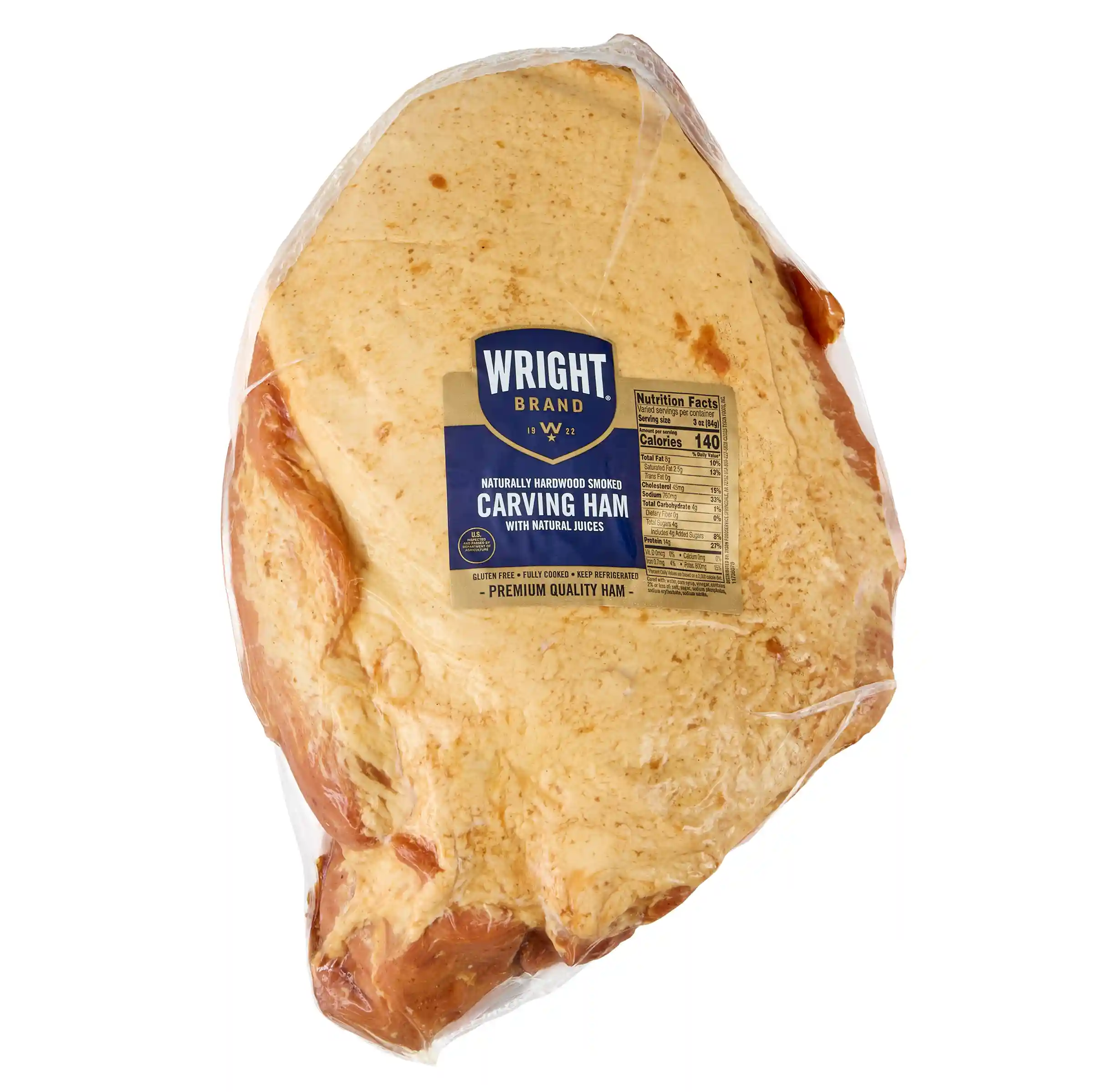 Wright® Brand Fully Cooked Smoked Carving Ham With Natural Juices, 2 Count_image_3