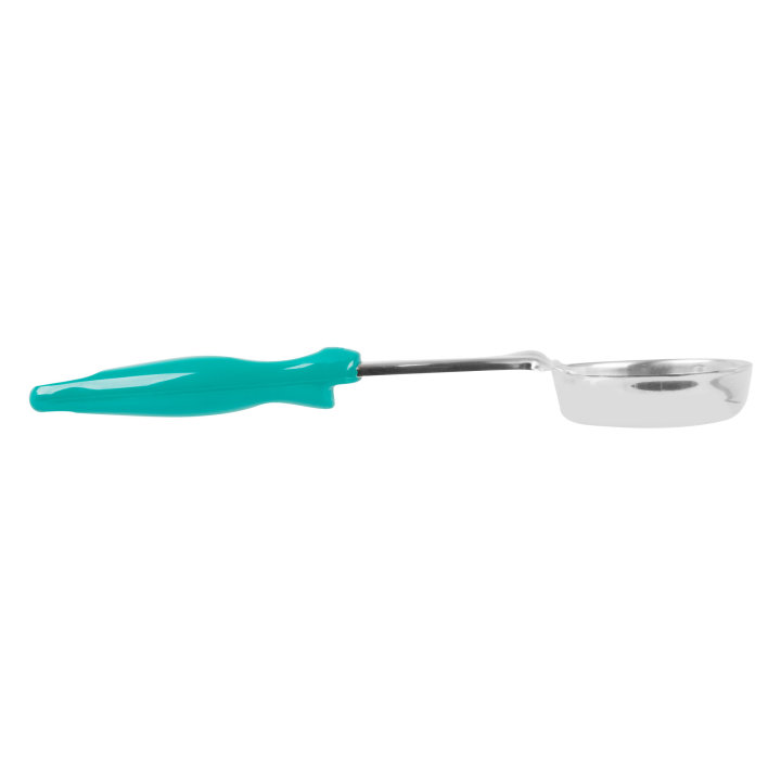 6-ounce one-piece heavy-duty solid round Spoodle® utensil with teal nylon handle