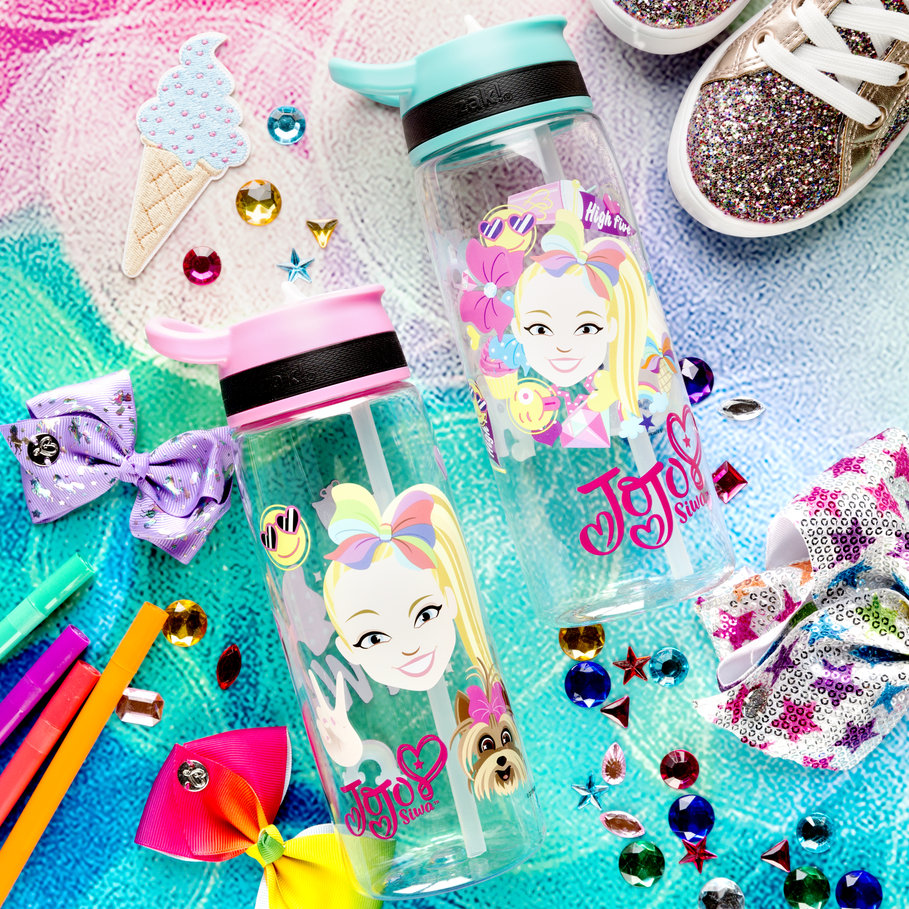JoJo Siwa 25 ounce Water Bottle, JoJo & BowBow slideshow image 3 JoJo Siwa 25 ounce Water Bottle, JoJo & BowBow slideshow image 3