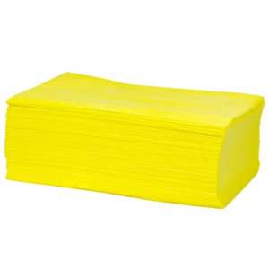 HOSNGDSMQPY3, Hospeco, DS-M Mineral Oil Treated Duster, Yellow, 24"x24", Medium Duty, 1/8 Fold, Fiber, Yellow