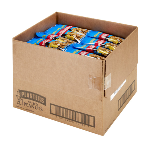 PLANTERS(r) Salted Peanuts 144/2oz . C1RM - Front Right Open Case (Hi Res)