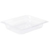 Half-size 2 ½-inch-deep Super Pan® clear low-temperature plastic pan