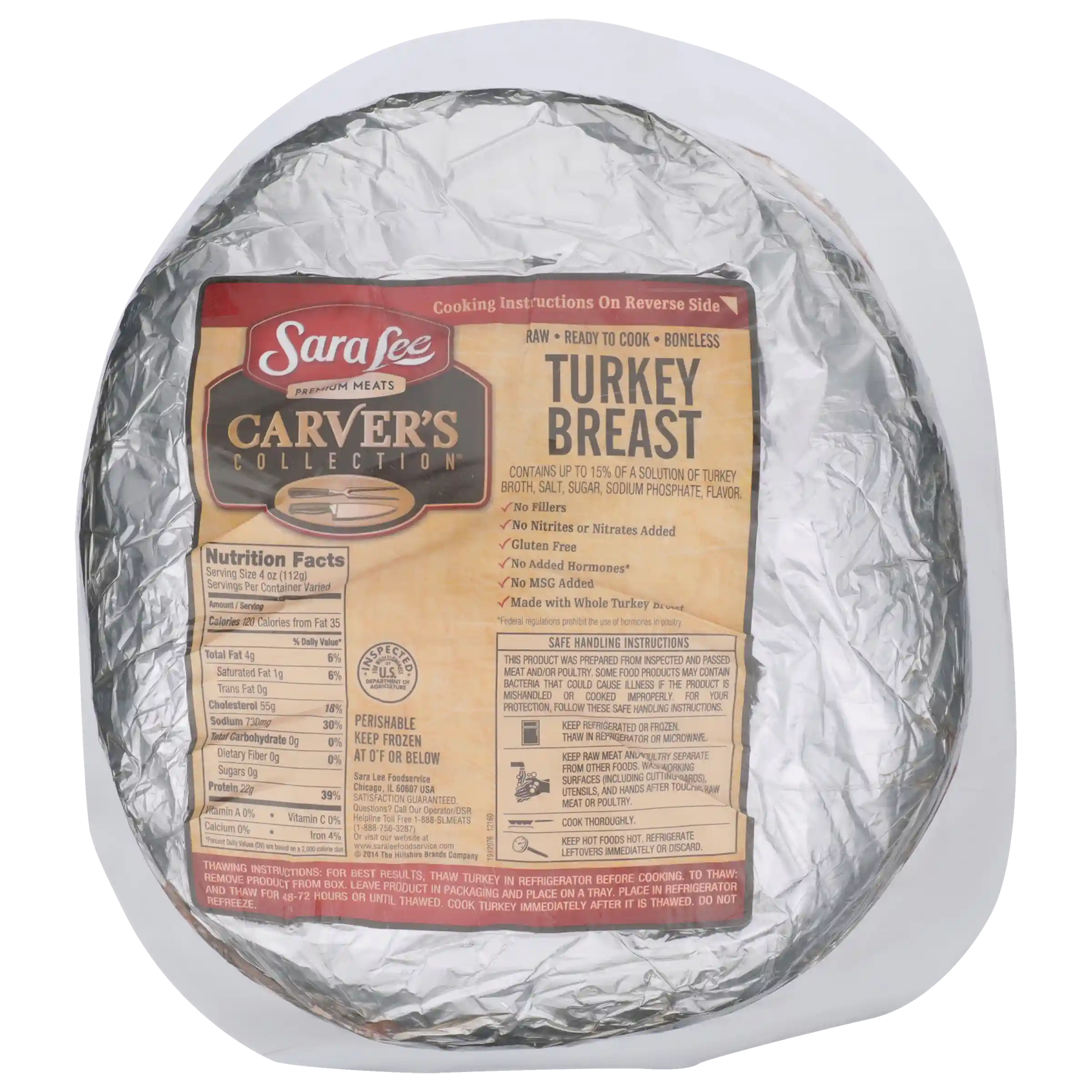 Sara Lee® Uncooked Foil Wrapped Skin-on Turkey Breast_image_3