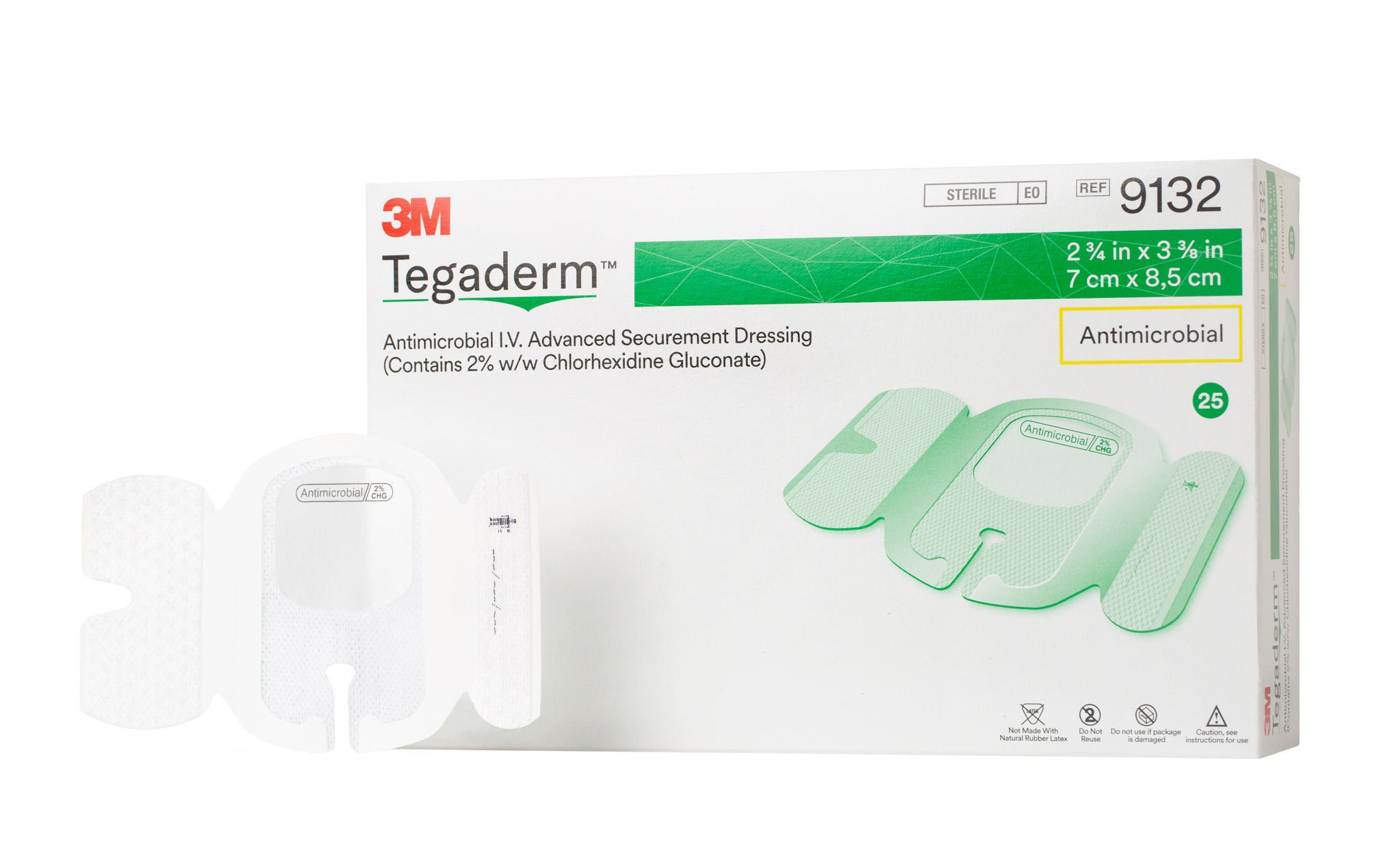 Solventum Corporation DRESSING, WND TEGADERM ADVANCED ANTIMICROBIAL (25/BX 4BX/CS)