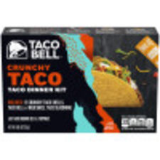 Taco Bell Crunchy Taco Kit with 12 Crunchy Taco Shells, Taco Bell Mild Sauce & Seasoning 8.85 oz Box