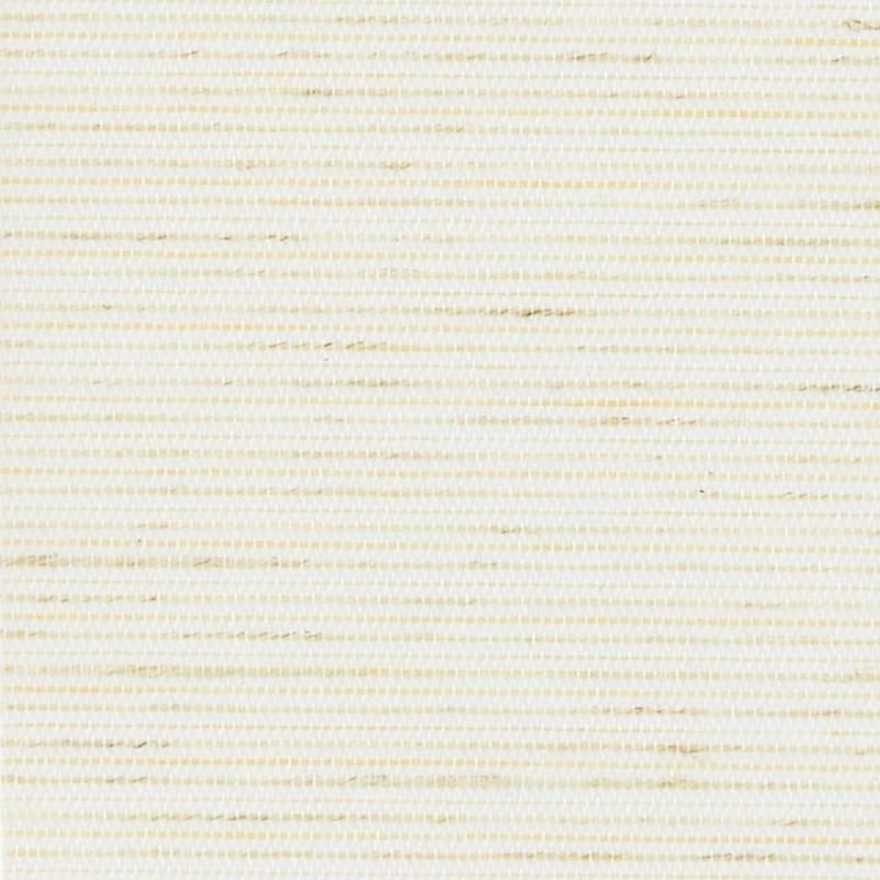 Off-white woven fabric with fine horizontal ribbing and thin beige slubs; lying flat, showing subtle texture and linear pattern; neutral, evenly lit surface suitable for upholstery or wallpaper.