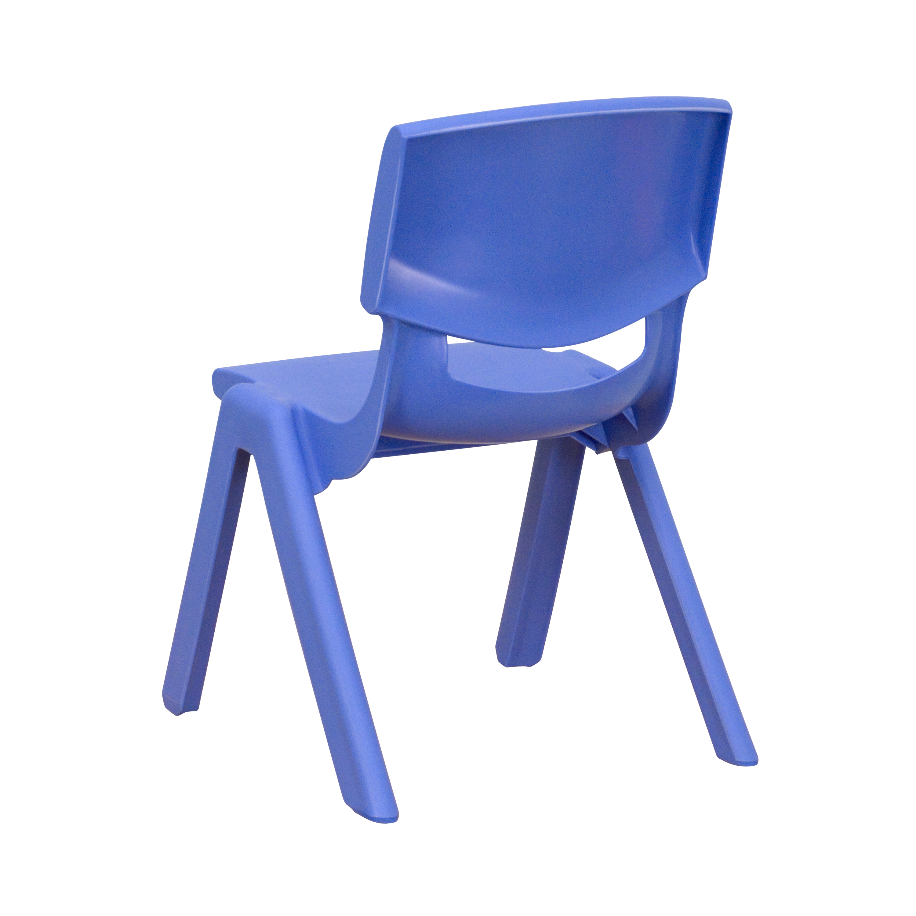 Pack de 4 sillas escolares apilables de plástico azul con asiento de 10,5" H, silla preescolar - Imagen 55 de 58